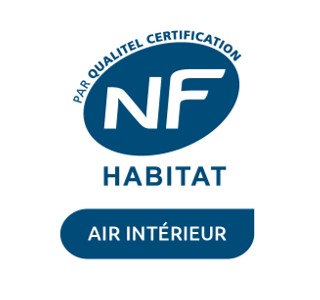 NF Habitat profil QAI Logo de la certification NF Habitat (ici avec le profil "Air Intérieur")
