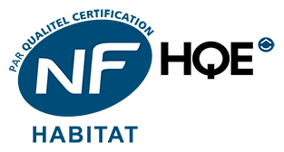 NF Habitat HQE Logo de la certification NF Habitat HQE (niveau base et supérieur)